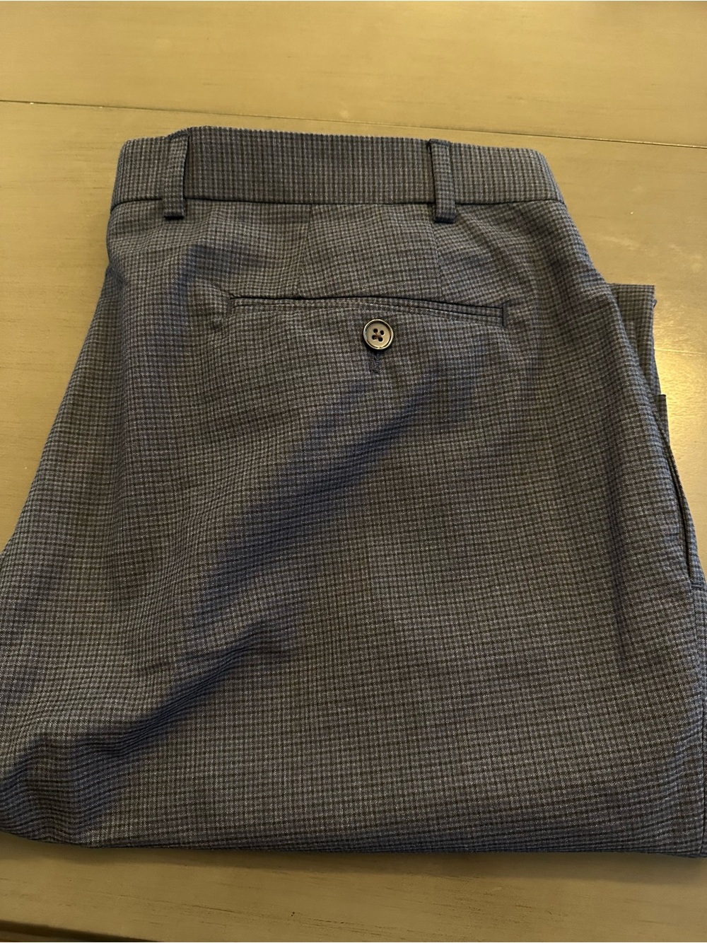 Lauren Ralph Lauren Navy Blue Patterned Pants- 42Wx32L